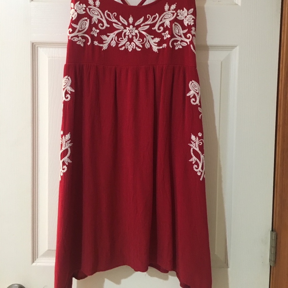 Red sundress, like new condition